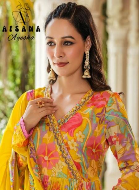 Ayesha By Afsana Designer Kurti With Bottom Dupatta Catalog Catalog